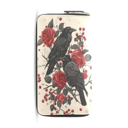 HOTMNSRUU Womens Wallet Purses, Cat Black Clutch Purses for Women RFID Blocking Credit Card Holder Wallet Leather Zipper Coin Purse