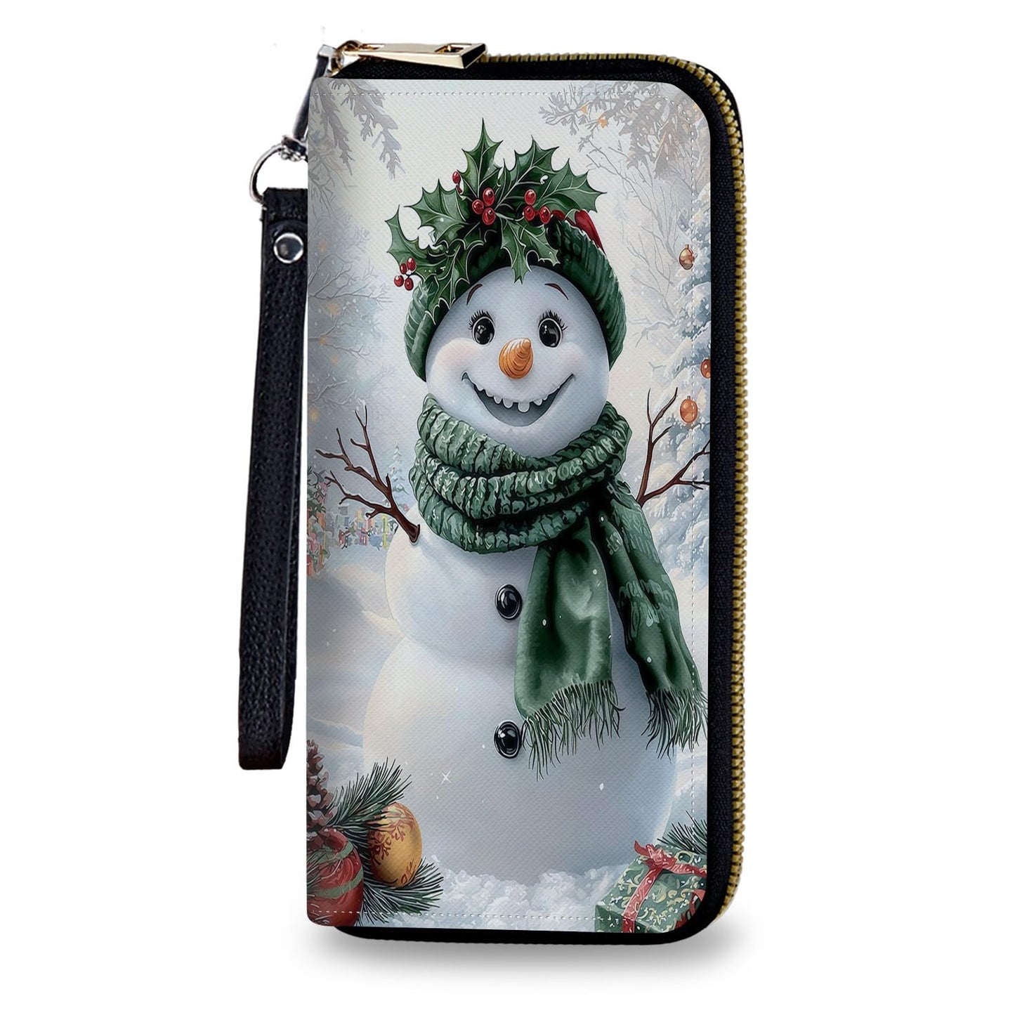 HOTWomen's Wallet Leather Credit Card Holder with RFID Blocking Cool Rooster Clutch Travel Purse Large Capacity with Zip and Wristlet