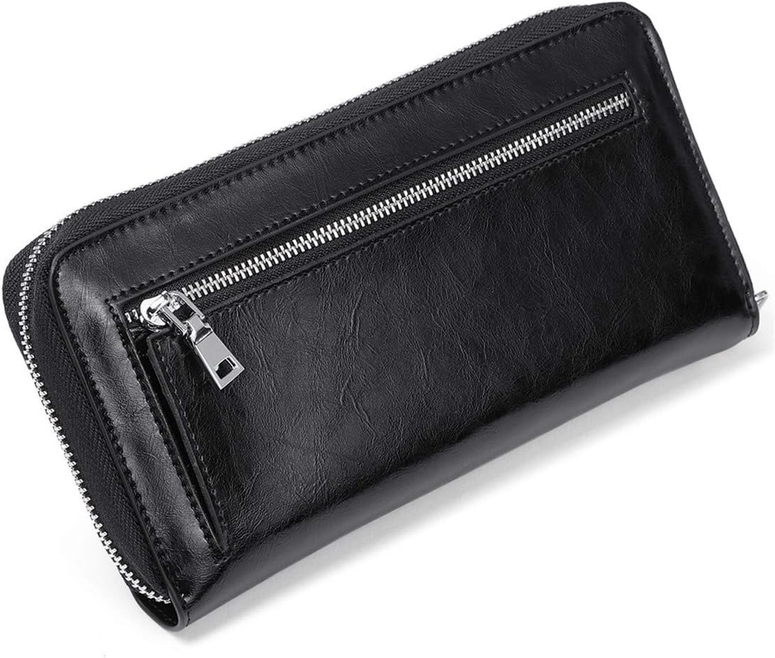HOTWallets for Women RFID Blocking Leather Zip Around Wristlet Clutch Travel Purse