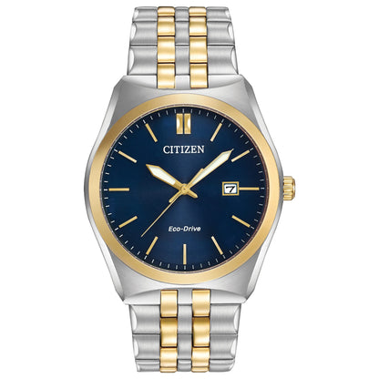 HOTCitizen Men's Classic Corso Eco-Drive Watch, 3-Hand Date, Luminous Hands and Markers