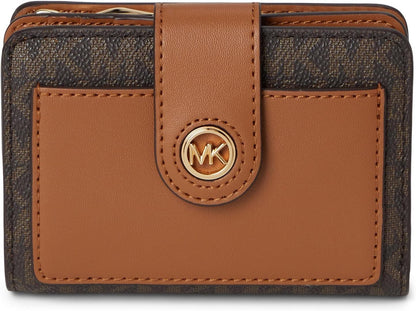 HOTMichael Kors Women's Mk Charm Small Tab Compact Pocket Wallet