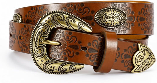 HOTWestern Belts for Women, Womens Cowgirl Country Belt for Jeans