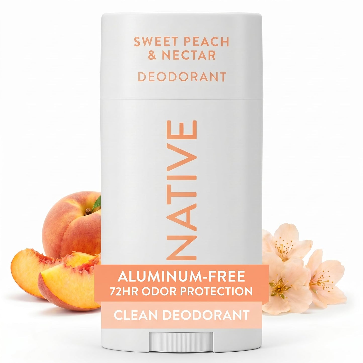 HOTNative Deodorant Contains Naturally Derived Ingredients, 72 Hour Odor Control, Deodorant for Women and Men, Aluminum Free, Coconut & Vanilla 2.65oz