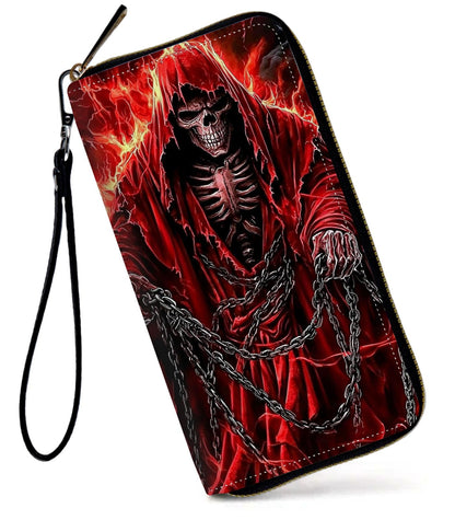 HOTWomens Wallet, Large Capacity RFID Blocking PU Leather Wristlet Wallets for Women Ladies Men Credit Card Holder Zipper Wallet Phone Holder Clutch Travel Purse, Art Moon Starry Night