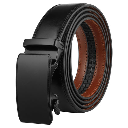 HOTLavemi Men's Real Leather Ratchet Dress Casual Belt, Cut to Exact Fit,Elegant Gift Box