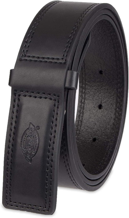 HOTDickies Men's Dickies Unisex Leather Mechanic No-Scratch Work Belt - Buckleless, Snap-On Belt