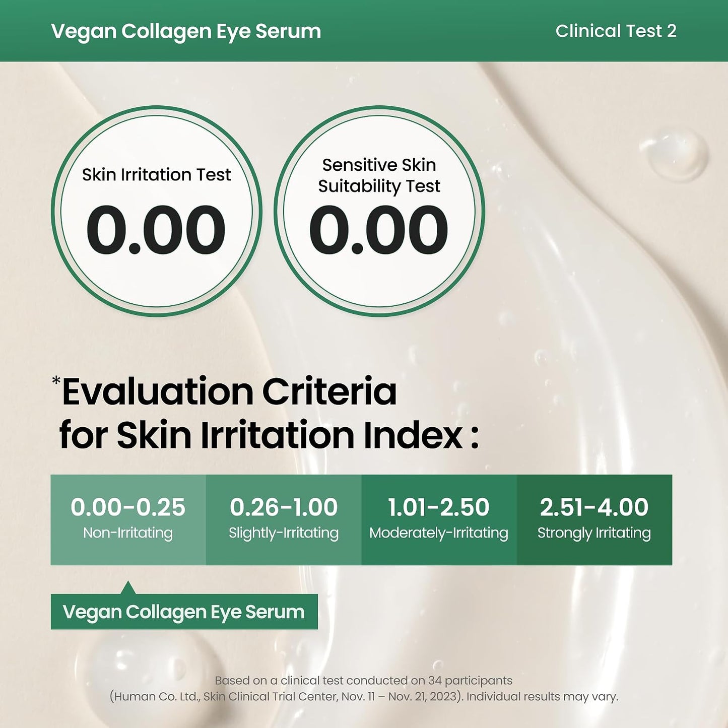 HOTAXIS-Y Vegan Collagen Eye Serum - K Beauty Triple Hyaluronic Acid & Peptide Collagen Serum Improve Skin Elasticity, Reduce Fine Lines & Dark Circles - Vegan Korean Skin Care Eye Cream (0.33 fl. oz.)