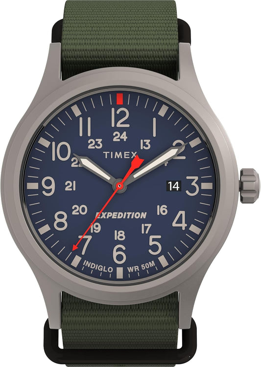 HOTTimex Expedition Scout 40mm Men’s Analog Watch | Luminous Hands | Durable Comfortable Adjustable Strap | 24 Hour Time | Rugged Outdoor Watch | 50M Water Resistance