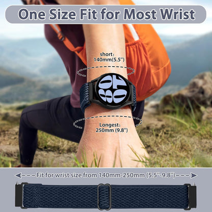 HOTTumpCez Quick Release Watch Band - Choice of Width -18mm 19mm 20mm 22mm 24mm Watch Bands, Solo Loop Adjustable Elastic Nylon Watch Straps Replacement Wristband for Men Women