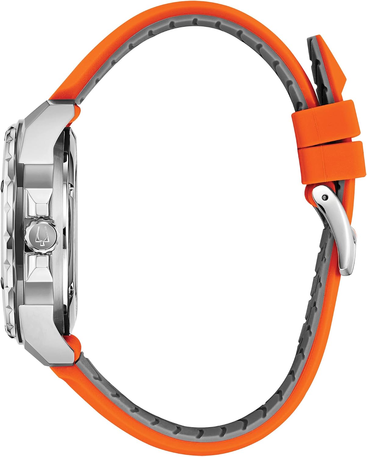 HOTBulova Men's Marine Star 'Series A' Automatic Watch with Orange Silicone Strap Style: 98A226
