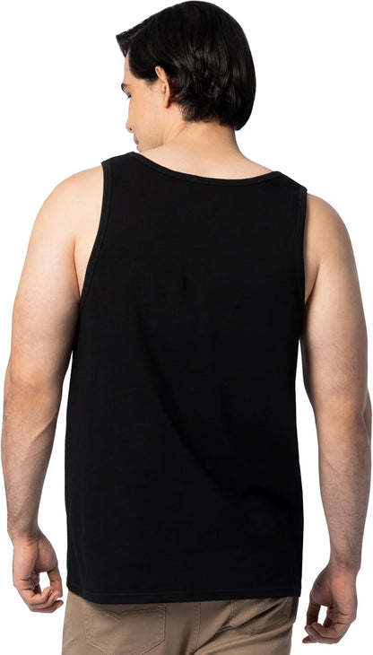 HOTFruit of the Loom Men's Eversoft Cotton Sleeveless T Shirts, Breathable & Moisture Wicking with Odor Control, Sizes S-4X