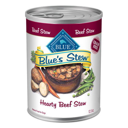 HOTBlue Buffalo Blue’s Stew Variety Pack Hearty Beef & Country Chicken Stew Natural Grain Free Wet Dog Food with Real Meat in Thick Savory Gravy, Natural Ingredients, 12.5-oz Cans (6 Count)