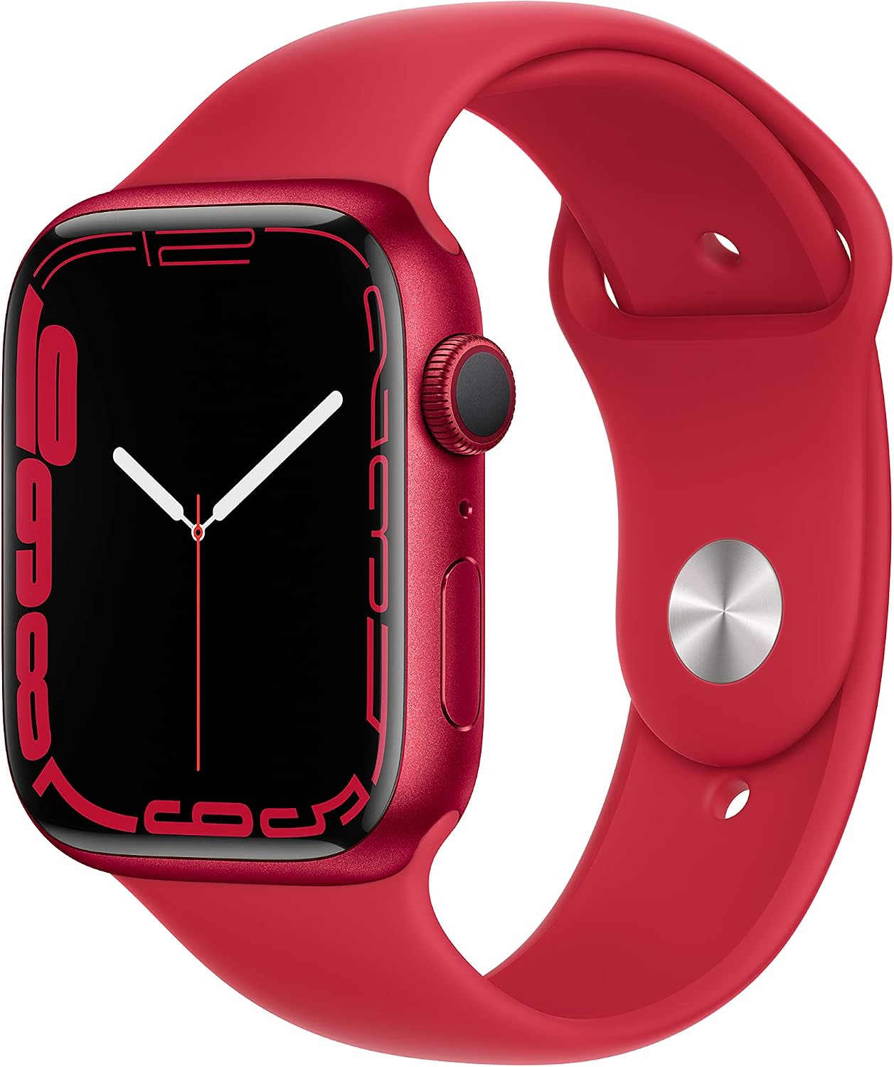 HOTApple Watch Series 7 (GPS + Cellular, 41MM) - Starlight Aluminum Case with Starlight Sport Band (Renewed Premium)