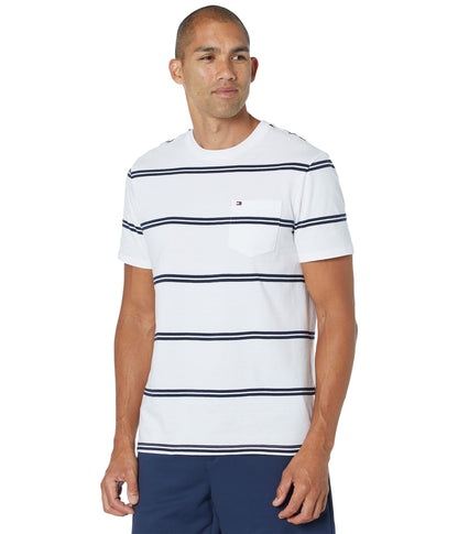 HOTTommy Hilfiger Men's Essential Short Sleeve Cotton Crewneck Pocket T-Shirt