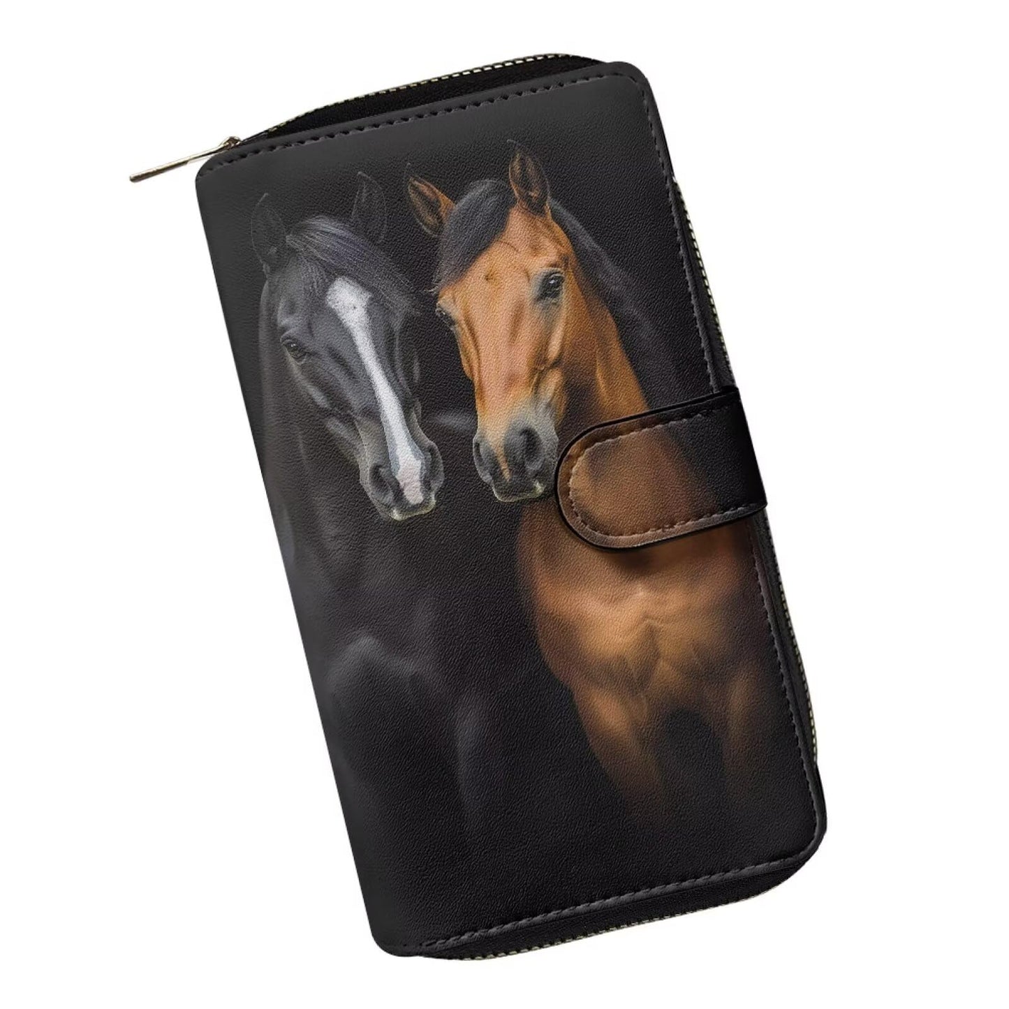 HOTCOEQINE Animal Wallet, Cute Chicken Long Leather Money Bag, Handbag With Zipper for Coin Phone, Travel Handbag for Party