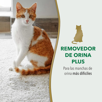 HOTNature’s Miracle Urine Destroyer Plus for Cats, Enzymatic Formula Tough on Strong Cat Urine And The Yellow Sticky Residue, 1 Gal