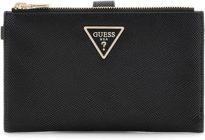 HOTLaurel II Double Zip Organizer Wallet