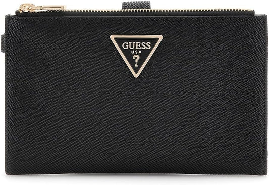 HOTLaurel II Double Zip Organizer Wallet