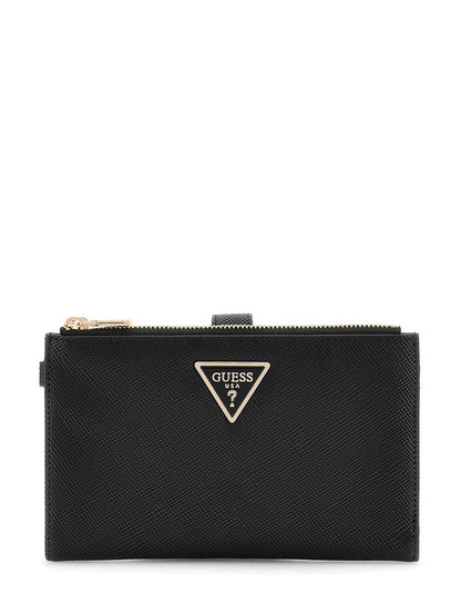 HOTLaurel II Double Zip Organizer Wallet