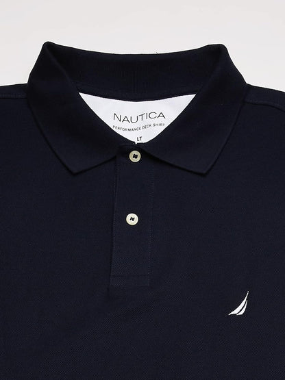 HOTNautica Men's Big and Tall Classic Fit Short Sleeve Solid Performance Deck Polo Shirt | Designed Exclusively for Big & Tall Men