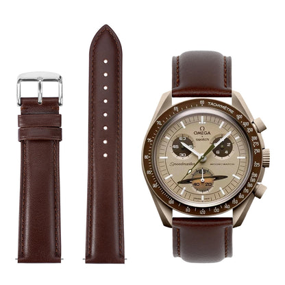 HOTTStrap Leather Watch Bands for Moonswatch - Watch Strap Compatible with Omega x Swatch Moonwatch - 20mm Quick Release Watch Band Replacement for Moonswatch Speedmaster