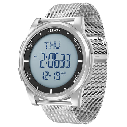 HOTBeeasy Digital Watch for Men Women, 50M Waterproof, Ultra-Thin & Lightweight, 44mm Silicone Sports Watch with Alarm, Stopwatch, Countdown, Ideal for Gym, Running, School, Daily Wear