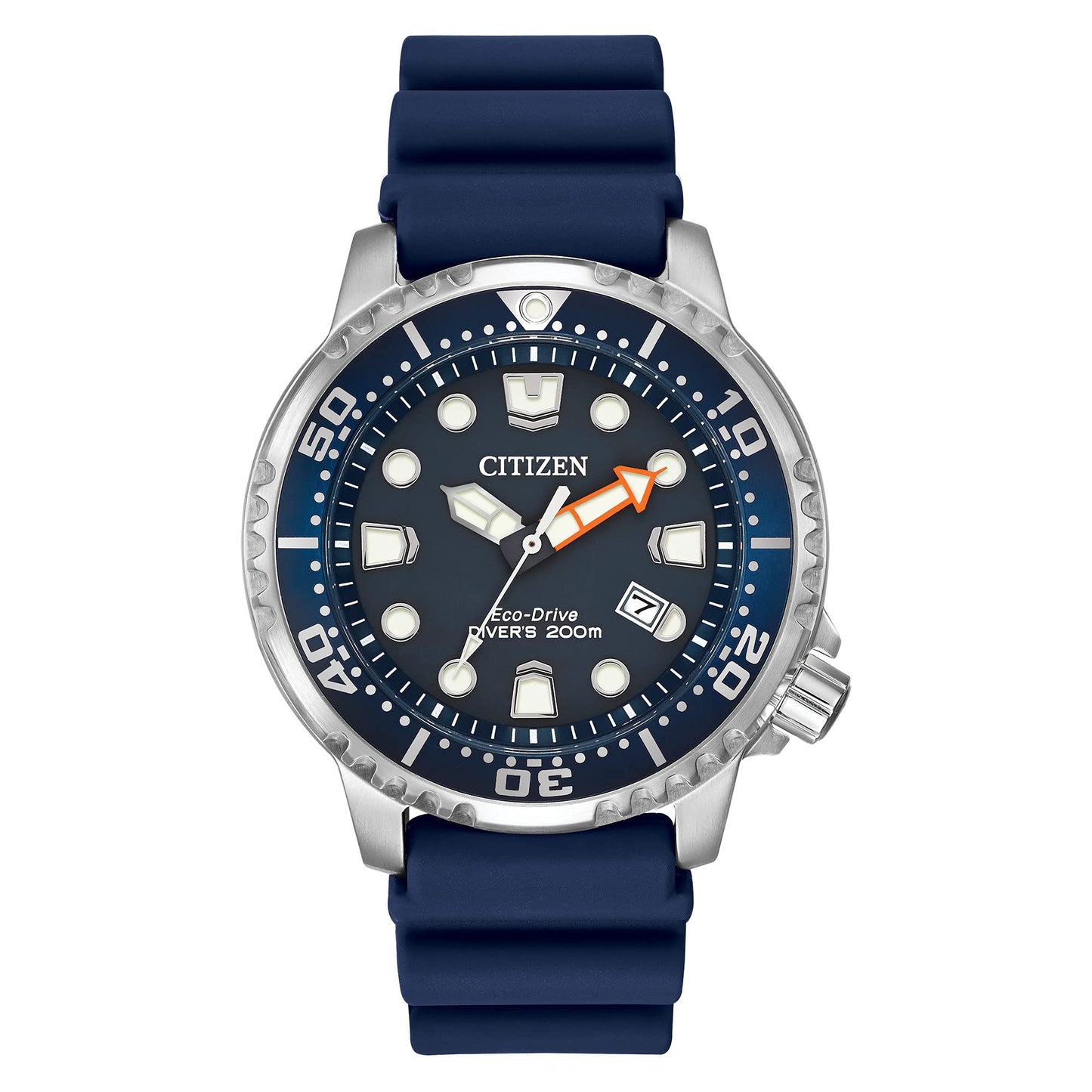 HOTCitizen Promaster Dive Eco-Drive Watch, 3-Hand Date, ISO Certified, Luminous Hands and Markers, Rotating Bezel