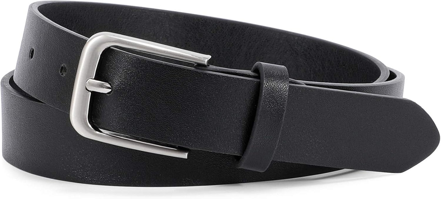 HOTWHIPPY Women Casual Leather Belt for Jeans Pants, Fashion Ladies Waist Dress Belt