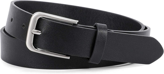HOTWHIPPY Women Casual Leather Belt for Jeans Pants, Fashion Ladies Waist Dress Belt