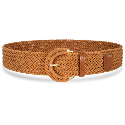 HOTBraided Belt for Women Dress Summer Ladies Woven Wide Boho Belt for Jeans