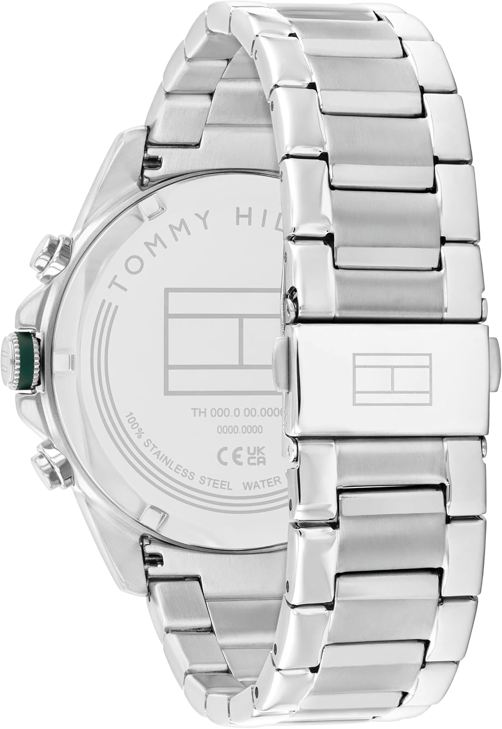 HOTTommy Hilfiger Men's Multifunction Quartz Watch, Stainless Steel Bracelet, Water Resistant 5 ATM, Urban Stylish Timepiece, Gift for Him, 46mm