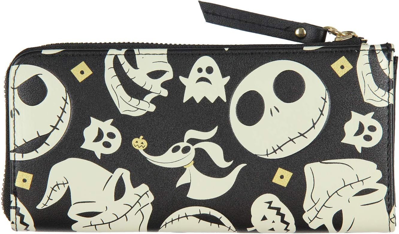 HOTBioworld Disney Nightmare Before Christmas Jack Skellington Zero Oogie Boogie Full Zip Wallet