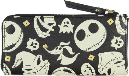 HOTBioworld Disney Nightmare Before Christmas Jack Skellington Zero Oogie Boogie Full Zip Wallet