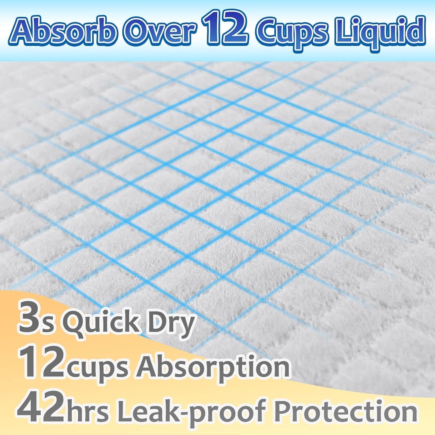 HOTDogcator Dog Pee Pads Extra Large 30"x36", 30 Count Super Absorbent Pee Pads for Dogs, Disposable Urine Bed Pads for Doggie, Thicken XXL Puppy Pads, Piddle Pads X-Large for Indoor, Outdoor Use