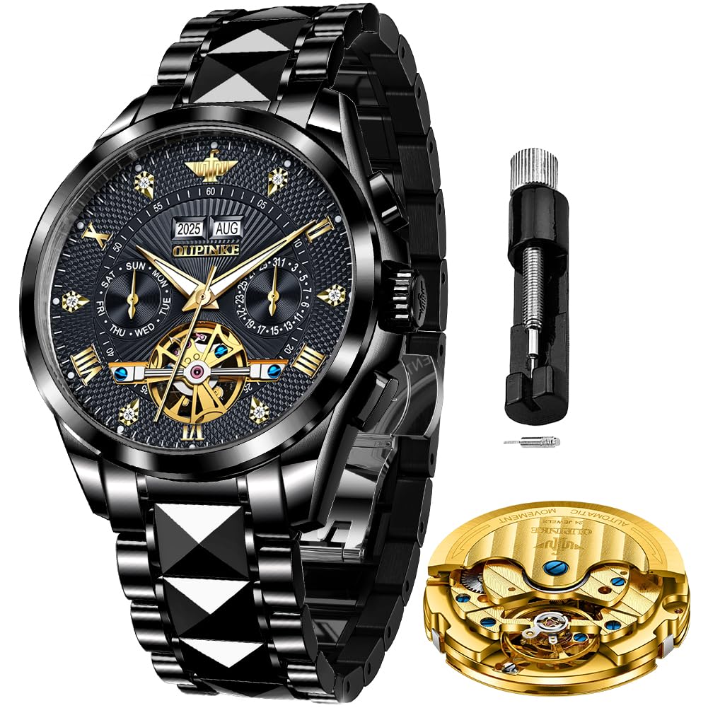 HOTOLEVS Watch for Men Simple Business Dress Analog Stainless Steel Waterproof Luminous Date Easy Read Men Wrsit Watch