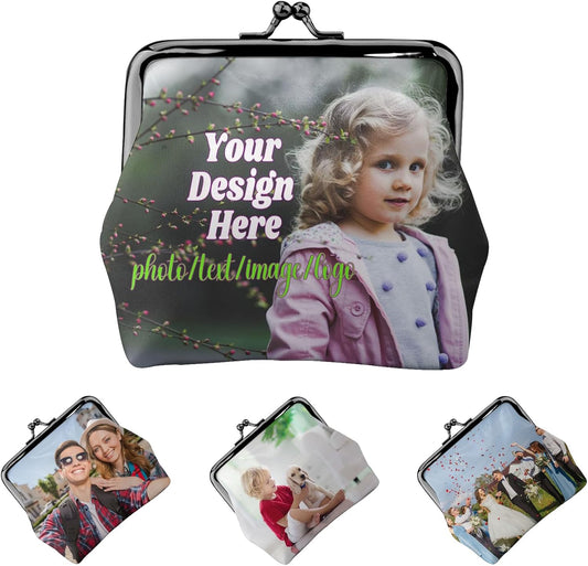 HOTCustom Coin Purse Design Your Own Personalized Leather Shell Card Bags Customized Wallet storage bags for Women Gifts Style 3