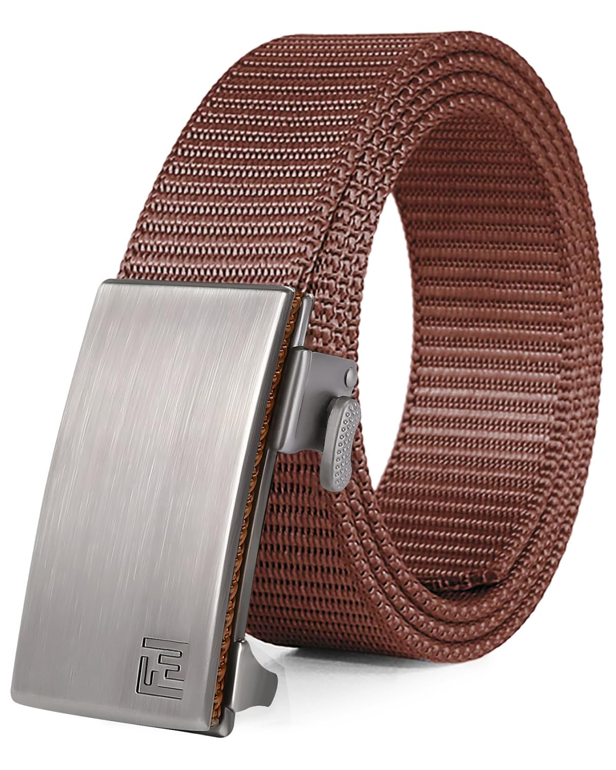HOTFAIRWIN Men's Ratchet Belt, Nylon Tactical Belt, Adjustable Ratcheting Buckle for Golf Work Casual Outdoor Hiking Daily Wear