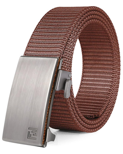 HOTFAIRWIN Men's Ratchet Belt, Nylon Tactical Belt, Adjustable Ratcheting Buckle for Golf Work Casual Outdoor Hiking Daily Wear