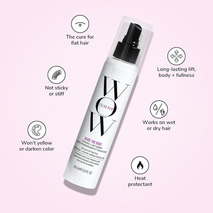 HOTCOLOR WOW Raise the Root Thicken and Lift Spray, Root Lift and Volume Spray for Fine Flat Hair
