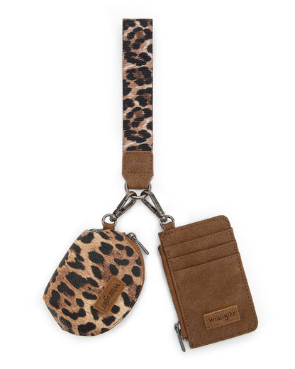 HOTWrangler Keychain Wristlet Wallets for Women Western Dual Pouch Wristlet Credit Card Holder Wallet
