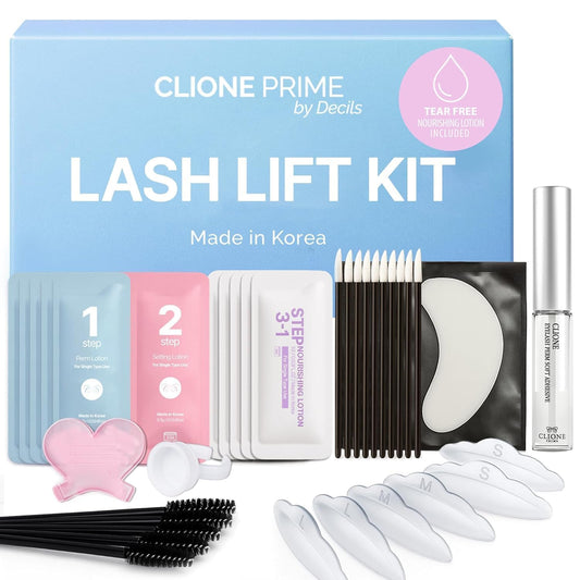 HOTKorean Lash Lift Kit - 5 Sets At Home Eyelash Perm Kit with Upgraded Glue, Eyelash Lift, DIY Lash Perm Easy for Beginner & Professional, Semi Permanent Perming Wave Suitable For Salon & Home