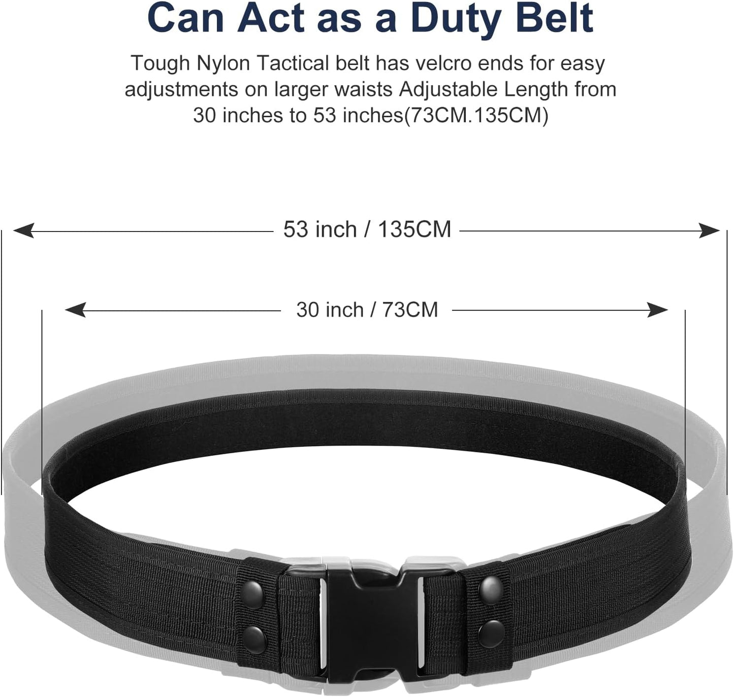 HOTPolice Security Duty Belts Correctional Officers Ultility Cop Costume Belt Law Enforcement for Women Men Hunting