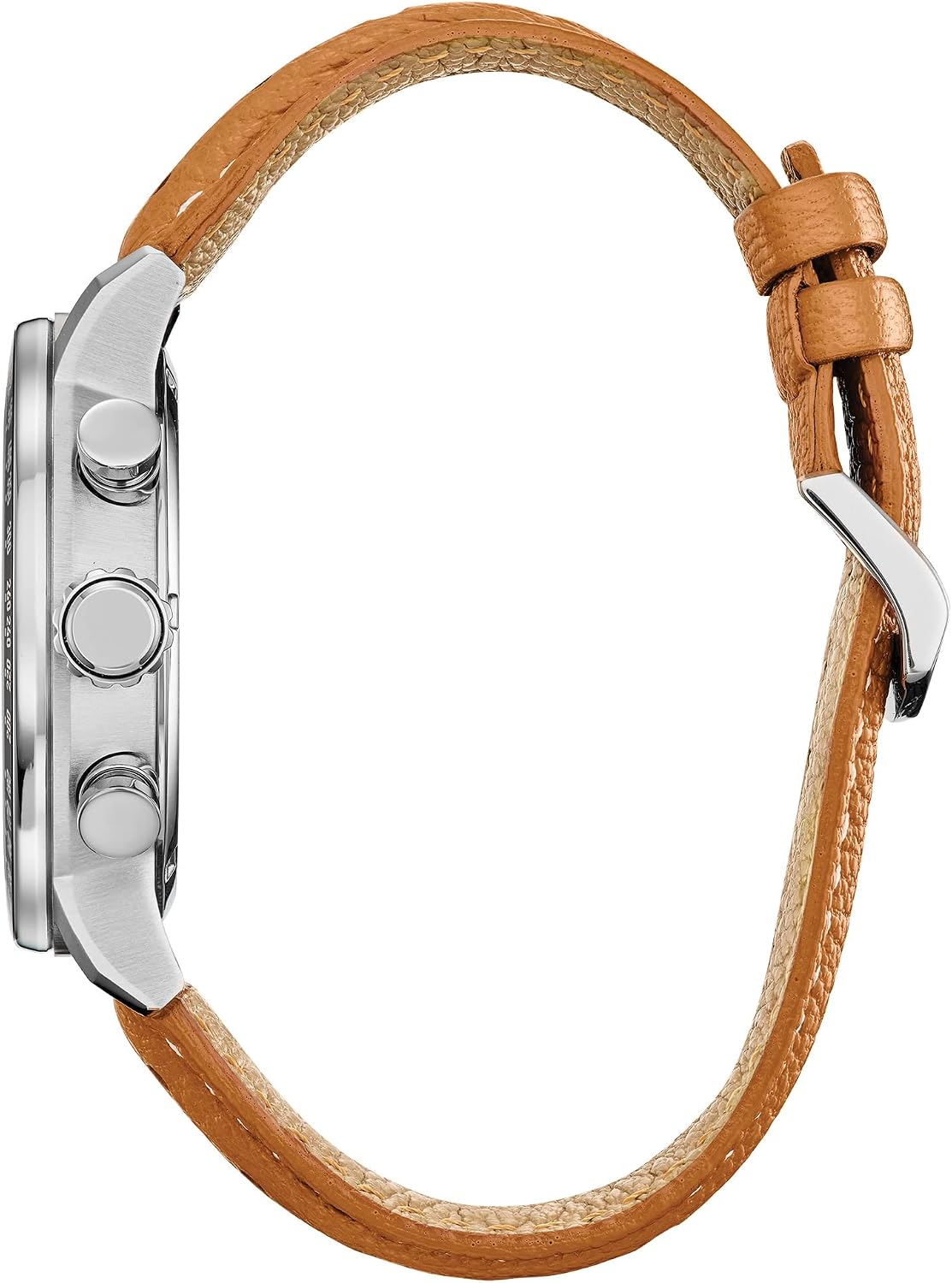 HOTCitizen Eco-Drive Star Wars Men's Watch, Stainless Steel with Orange Leather Strap, Rebel Pilot, Silver-Tone, 44mm (Model: CA4478-56L)