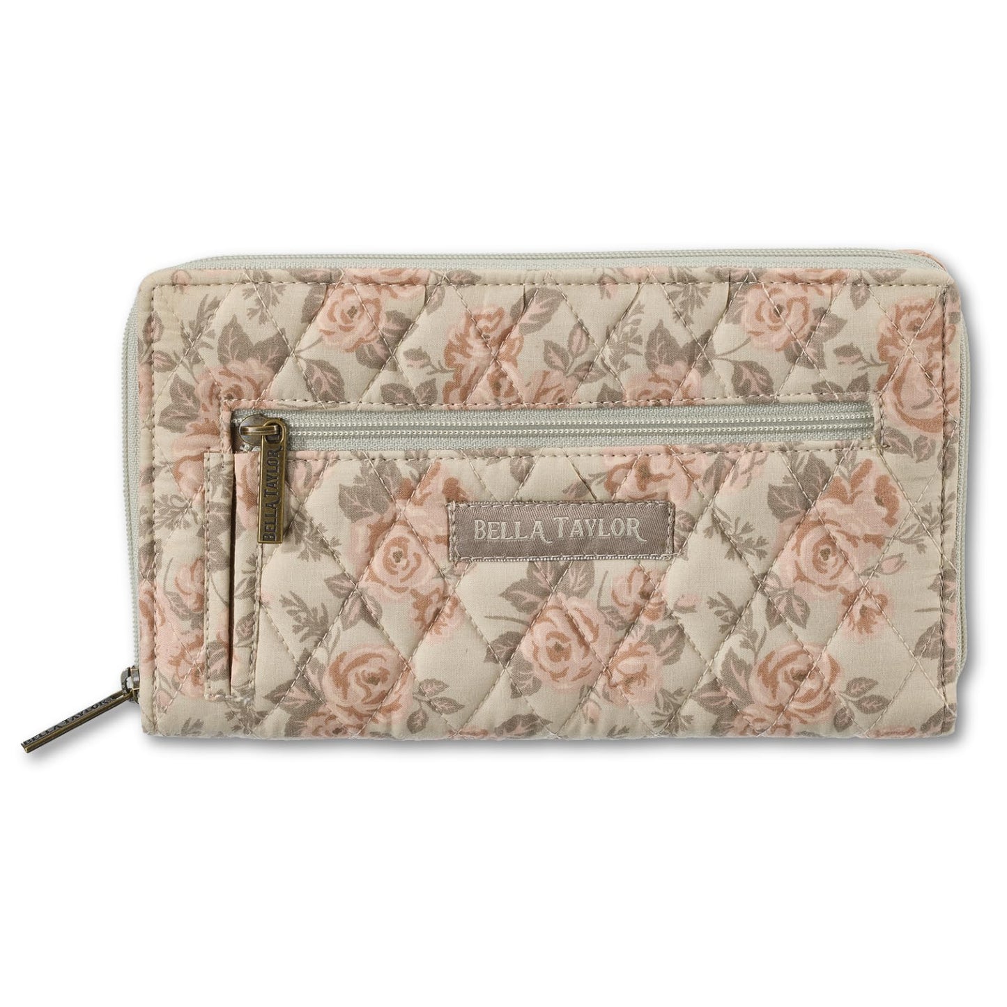 HOTBella Taylor Wrist Strap Wallet, Quilted Wristlet for Women | Lightweight, RFID blocking wristlet wallet, 11 card organizer, 4 cash/receipt slots, secure zipper, holds more, stays slim