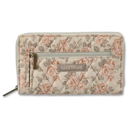 HOTBella Taylor Wrist Strap Wallet, Quilted Wristlet for Women | Lightweight, RFID blocking wristlet wallet, 11 card organizer, 4 cash/receipt slots, secure zipper, holds more, stays slim