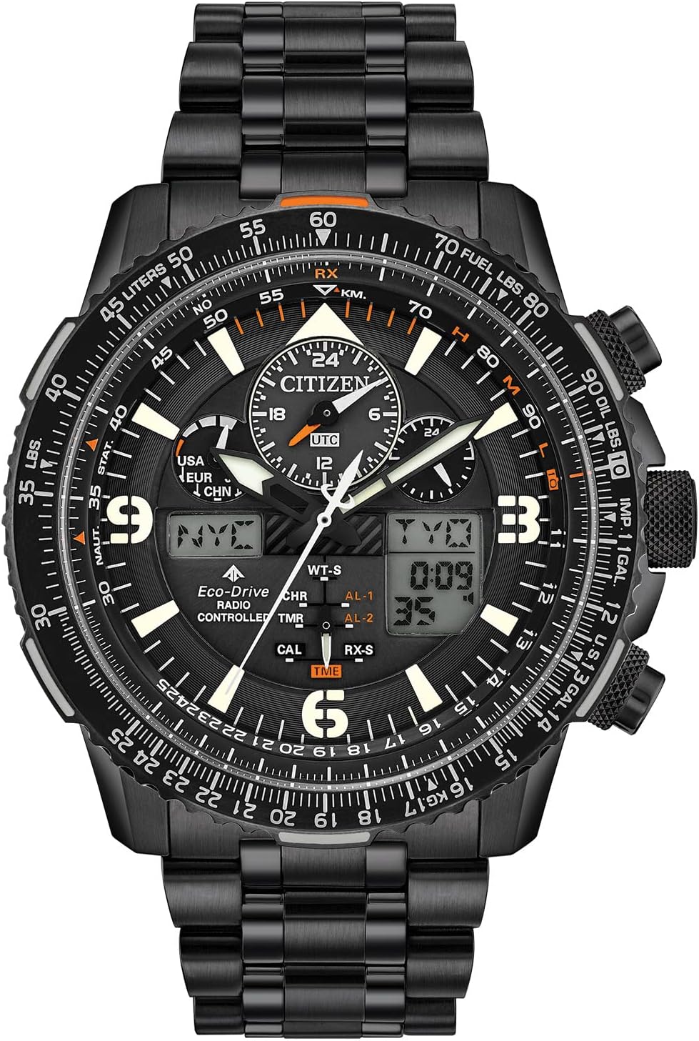 HOTCitizen Men's Promaster Air Skyhawk Eco-Drive Pilot Watch, Atomic Timkeeping
