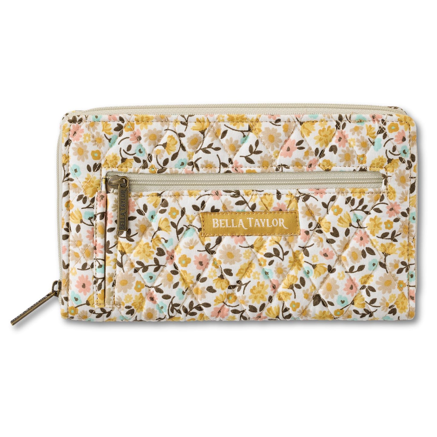 HOTBella Taylor Wrist Strap Wallet, Quilted Wristlet for Women | Lightweight, RFID blocking wristlet wallet, 11 card organizer, 4 cash/receipt slots, secure zipper, holds more, stays slim