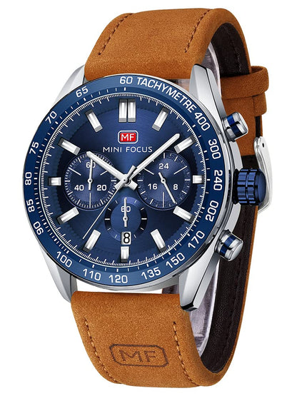 HOTAIMES Watch for Men Sport Military Waterproof Chronograph Mens Watches Analog Quartz Big Face Classic Stylish Fashion Casual Designer Business Work Wrist Watch Elegant Gift for Men