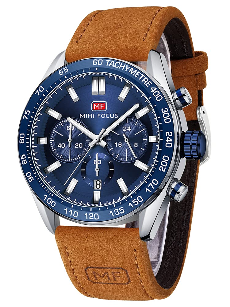 HOTAIMES Watch for Men Sport Military Waterproof Chronograph Mens Watches Analog Quartz Big Face Classic Stylish Fashion Casual Designer Business Work Wrist Watch Elegant Gift for Men