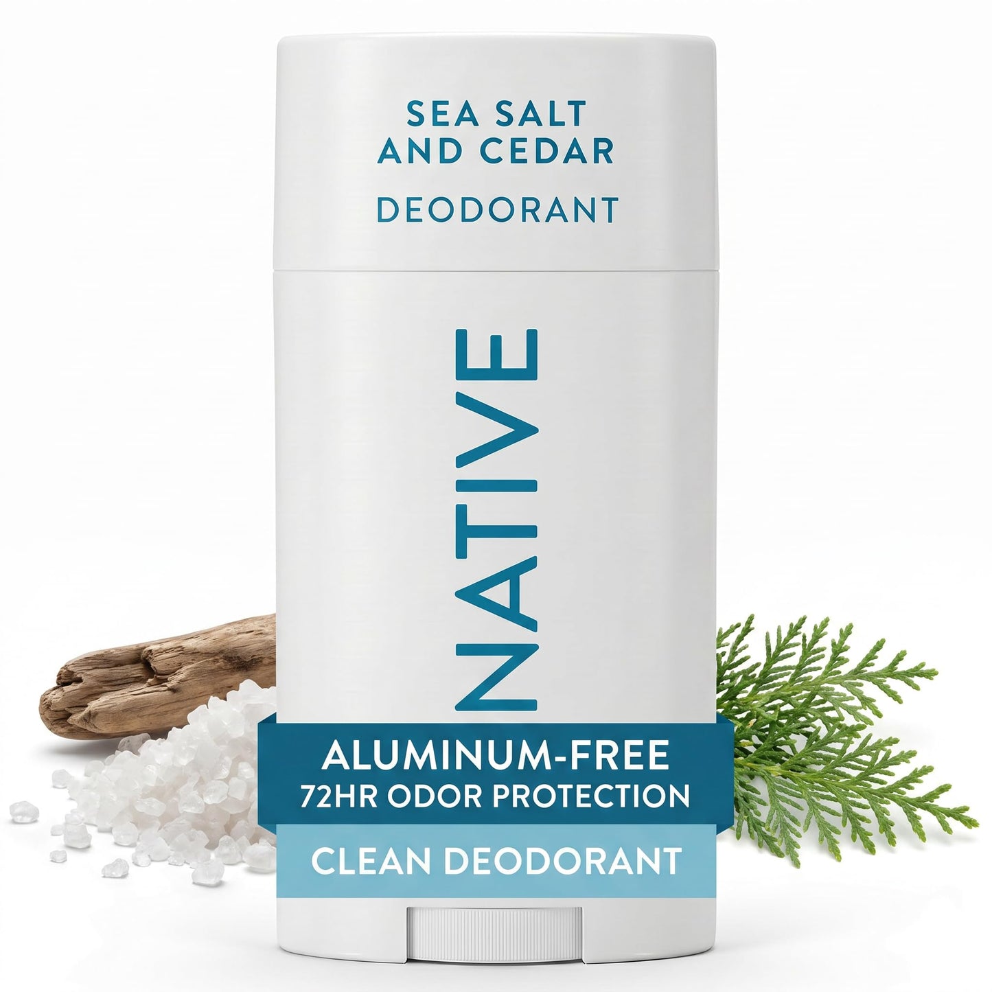 HOTNative Deodorant Contains Naturally Derived Ingredients, 72 Hour Odor Control, Deodorant for Women and Men, Aluminum Free, Coconut & Vanilla 2.65oz